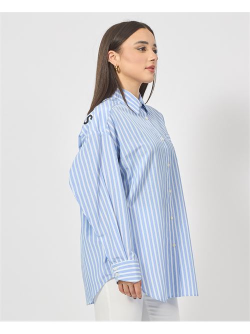 Camicia da donna a righe oversize Gaelle Paris GAELLE PARIS | GAABW03913BL02